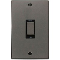 Black Nickel 2 Gang Ingot Size 45A Switch - Black Nickel