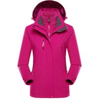 Thickened Waterproof Womens Hardshell Jacket - Purple / 60cm