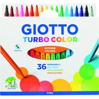 Turbo Color Felt Tip Pen 36 Piece Set - Red
