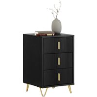 Modern Bed Table Side Table Nightstand - Black