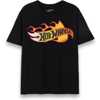 Hot Wheels Flames Adult Short Sleeved T-Shirt - Black / XXX-Large