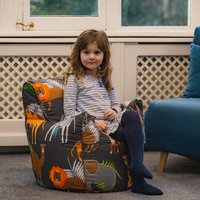 Childs Bean Bag Armchair Kids Bean bag Chair Printed Beanbags - Africa