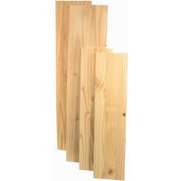 Shelf Board, Solid Pine Wood, Natural Sanded - Various Sizes - Natural / 40cm / 80cm
