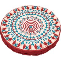 45cm Round Bohemian Tatami Seat Cushion - Red
