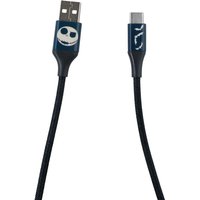 NBC 6ft USB-A To Type-C Braided Charging Cable Jack Bats - Black