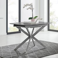 Lira Grey 100cm Extendable Dining Table - Grey