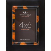 Roma 4 x 6 Inch Tortoise Shell Photo Frame - Black