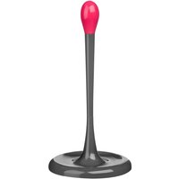 Grey and Hot Pink Kitchen Roll Holder - Grey, Pink