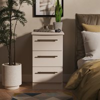 Haworth Ready Assembled 3 Drawer Bedside Cabinet - Kashmir Matt