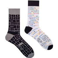 1 Pack Unisex Mismatched Novelty Odd Socks - IT Developer - Multi / 11-13