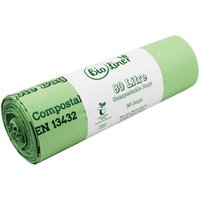 BioLiner 80 Litre Compostable Bags for Swing Bins & Dustbins - Green / 1