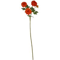 Lemon Pavilion Furniture and Decor Orange African Marigold Large Spray Artificial Flower - L11xW11xH100cm
