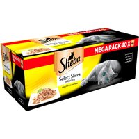 Sheba, Pack of 40 Sheba Select Poultry Slices In Gravy Sheba, Pack of 40 Sheba Select Poultry Slices In Gravy