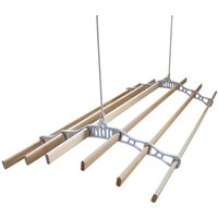 Clothing Airer Ceiling Pulley White 1.2m - White