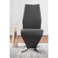 Giovani Round Dining Table With Four Willow Chairs Set - Grey