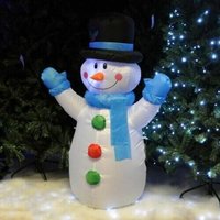 Inflateable Snowman Decoration - Silver