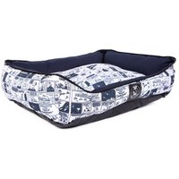 Blue Snoopy Dog Bed - Multicoloured / Small