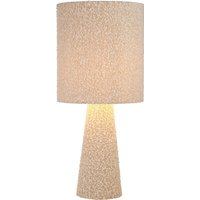 White Fabric Table Lamp - White