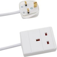 Power 1 Way Extension Lead - White Power 1 Way Extension Lead - White