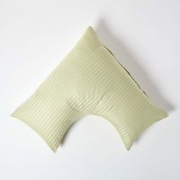 330 Thread Count Egyptian Cotton V Shape Pillowcase - Sage Green