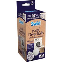 Pack of 2 Wool Dryer Balls - White