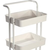 3 Tier Storage Trolley White - White