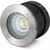Suria LED Outdoor Recessed Spotlight - Matt Nickel / 12.5cm
