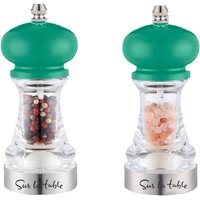 2pc Salt and Pepper Mill Set - Green