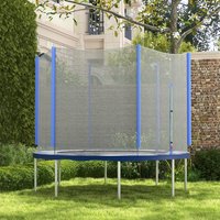 SPORTNOW Trampoline Net with Zipped Door - Blue - 10ft / 305cm