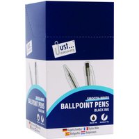 Ballpoint Pens Black Ink 50 Pack - Black