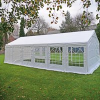 4 x 12m Original Heavy Duty Marquee P.E. - White