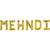 Mehndi Foil Balloons G - Gold