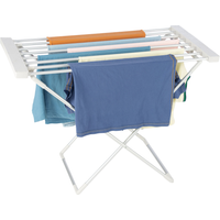 Free Standing Electric Heated Clothes Airer - Silver