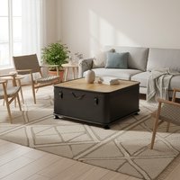 New Foundry Coffee Table With Hinged Top - Black