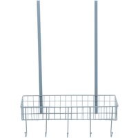 Over The Door Grey Finish Hanger Shelf - Grey