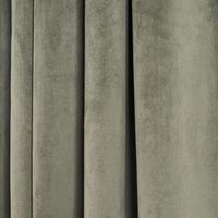OHS Soft Velvet Plain Dyed Thermal Insulated Panel Pair Eyelet Curtains, 90x90" Green Woodland Green