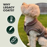 HugglePets Legacy Herringbone Dog Coat - Large - Herringbone / 30cm