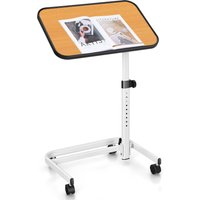Overbed Table Portable Bedside Table - Brown
