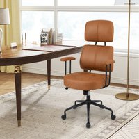 Leathaire Computer Chair - Brown