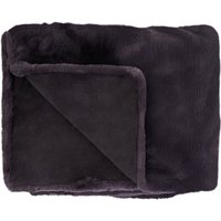 Bosie Lamina Grey Faux Fur Throw - Grey