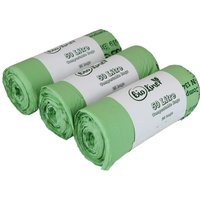 BioLiner 50 Litre Compostable Bags for Swing Bins & Dustbins - Green / 3