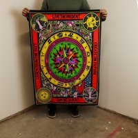 Cotton Wall Art Circle of Life Zodiac Symbols