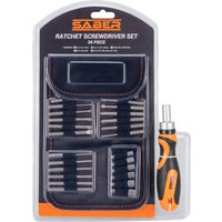 Saber Rachet 26 Piece Screwdriver Set