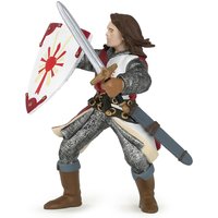 PAPO Fantasy World Red Lancelot Toy Figure - Grey