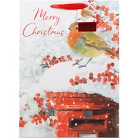 , Festive Robin Gift Bag , Festive Robin Gift Bag