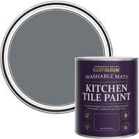 Rust-Oleum Kitchen Tile Paint Matt - Marine Grey 750ml - grey