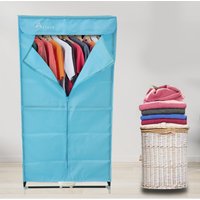 2-Tier Foldable Electric Clothes Dryer Wardrobe 1000W - Blue