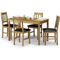 Coxmoor Oak Rectangular Table and Chairs Set - Brown