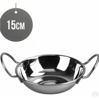 Flat Bottom Stainless Steel Serving Dish 15cm - Stainless