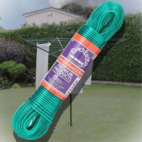 45m Replacement Rotary Airier Washing Line Everlasto Strong Poly Core PVC Line - Green